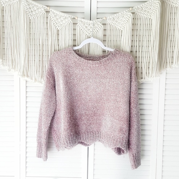 pink sparkly sweater